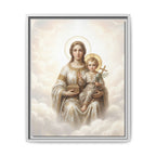 Madonna of Divine Light Matte Framed Canvas