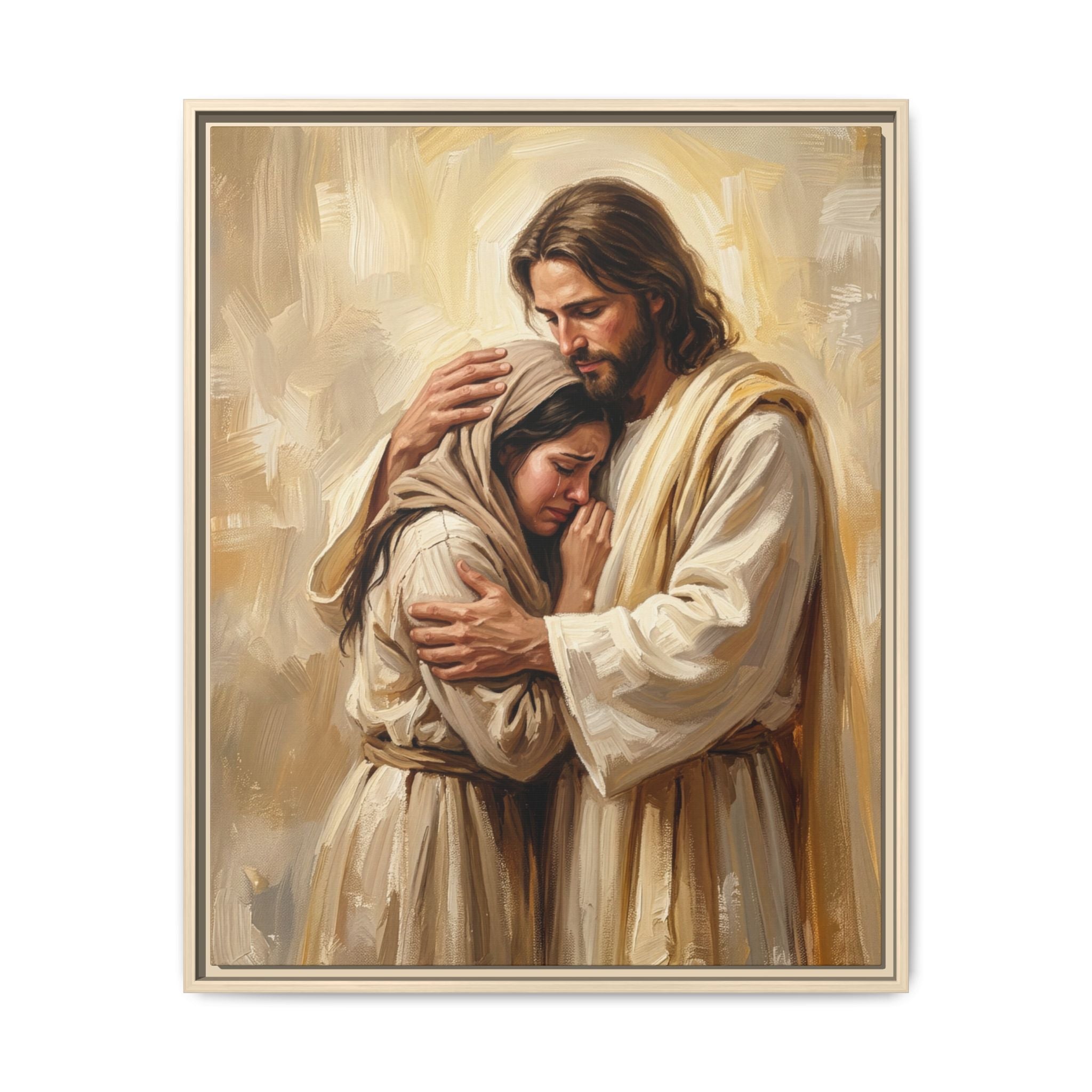 Shelter in His Love Matte Framed Canvas