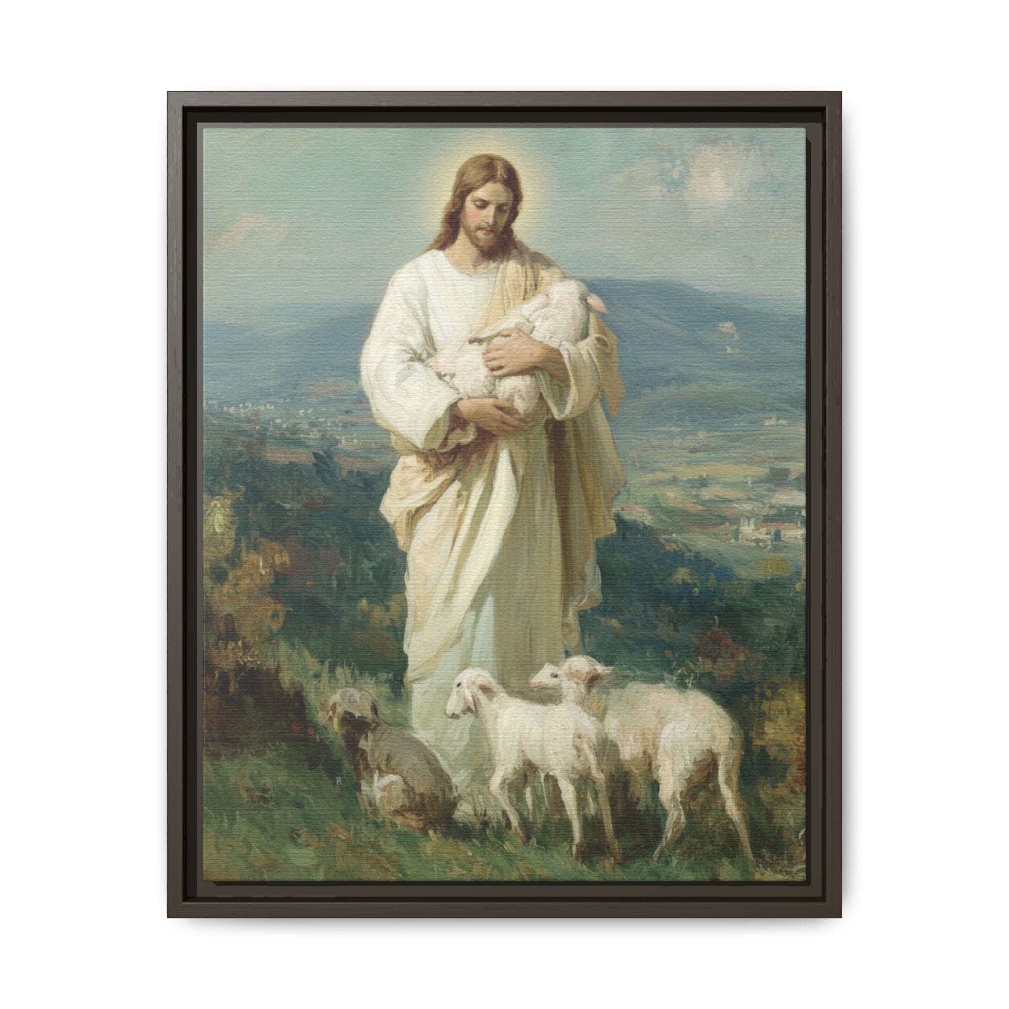 The Good Shepherd Matte Framed Canvas