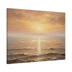"Divine Light Upon the Waters - The Cross Reflected" | Matthew 14:25-27 Matte Canvas, Stretched