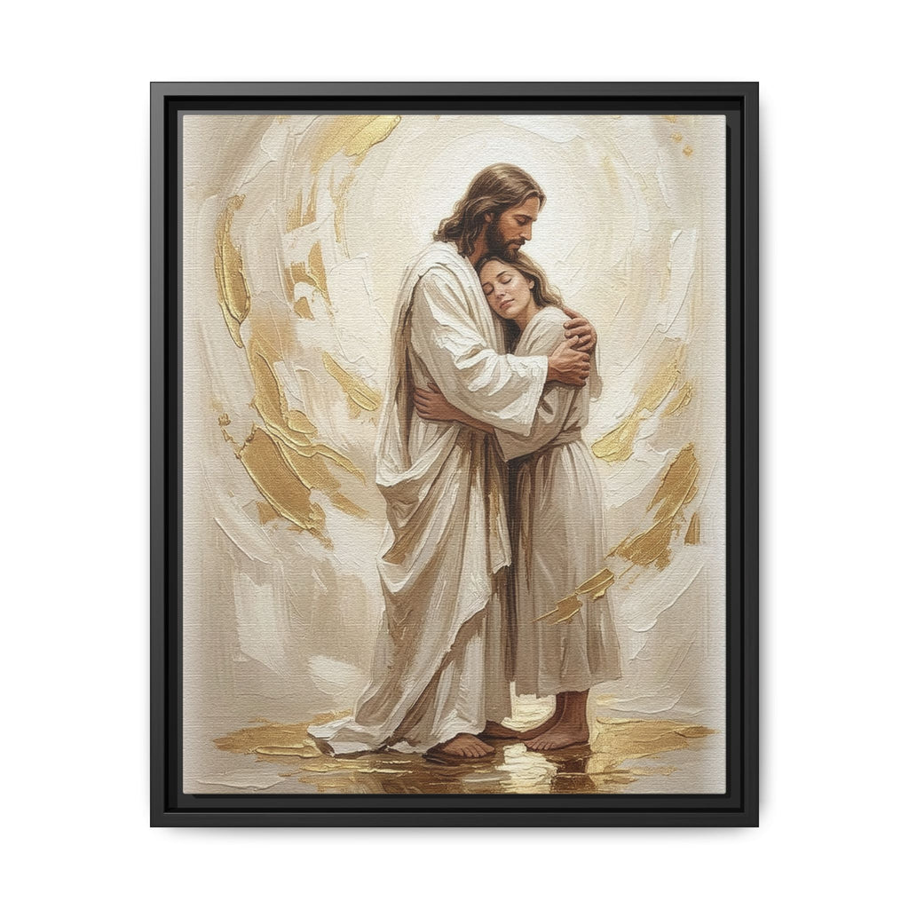 Embrace of Heaven Matte Framed Canvas