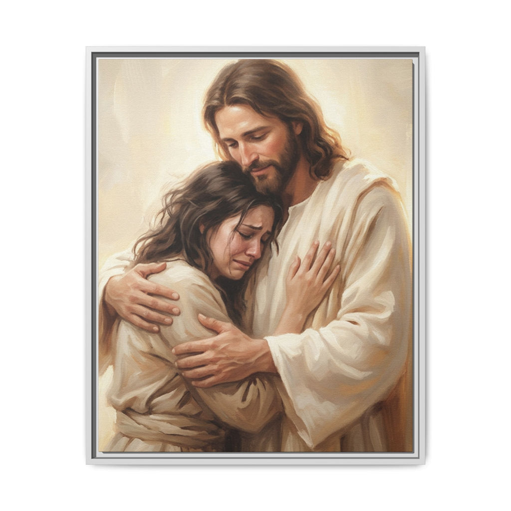 Held by Grace Matte Framed Canvas