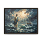 "Peace Be Still - Jesus Walking on Water" | Matthew 14:22-33 Matte Framed Canvas