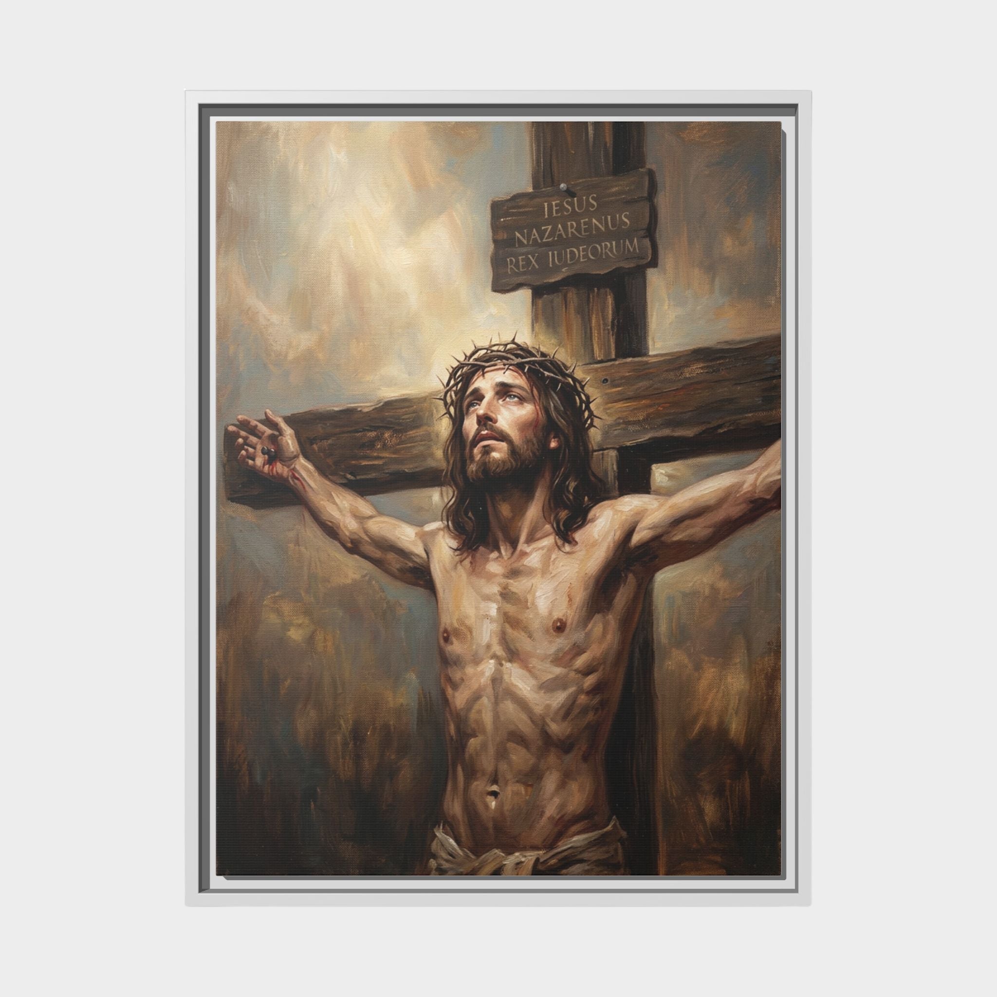 Redeemer on the Cross Matte Framed Canvas Main image