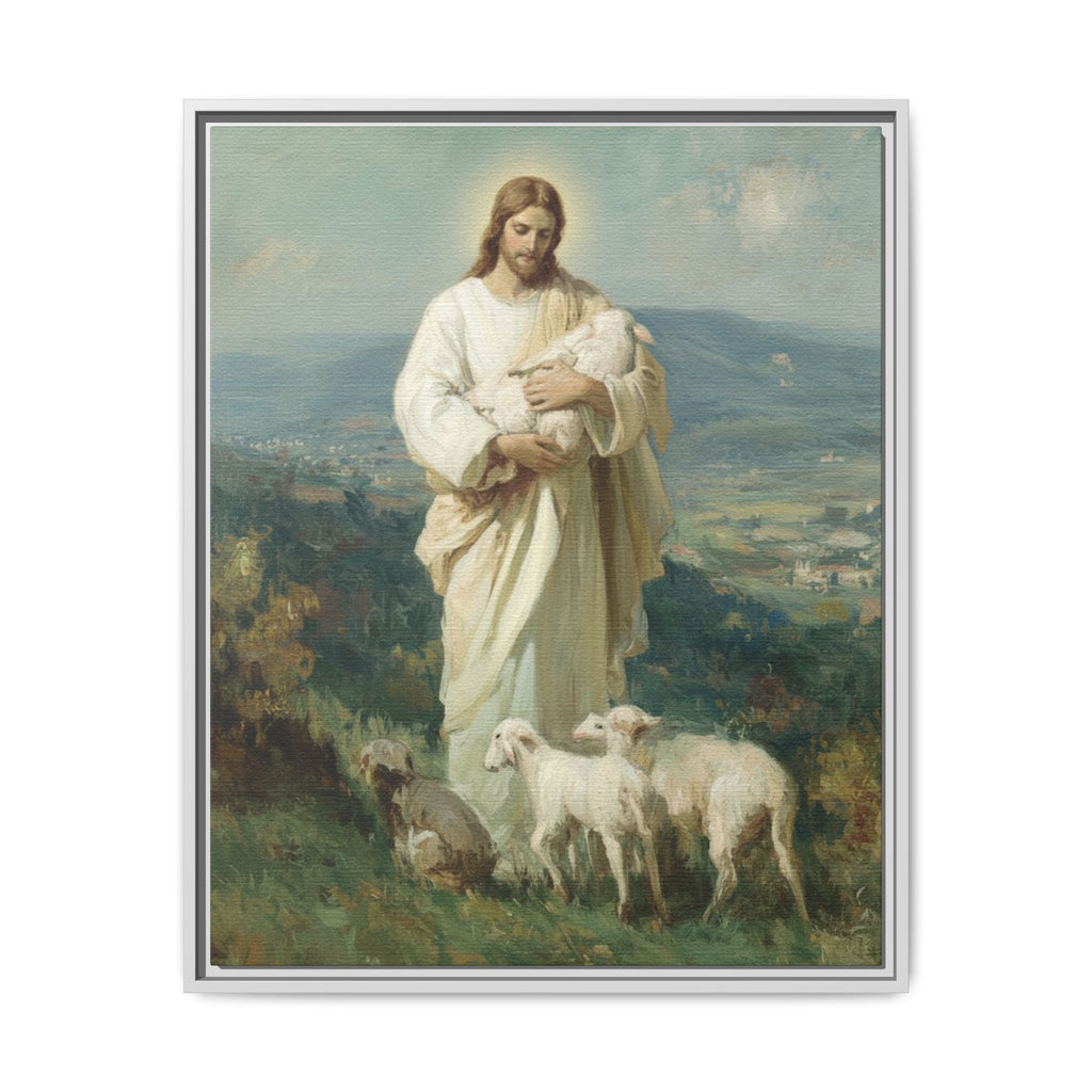 The Good Shepherd Matte Framed Canvas