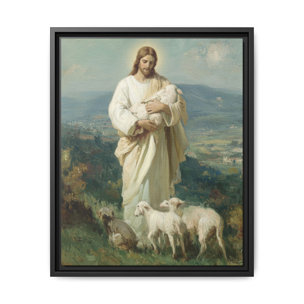 The Good Shepherd Matte Framed Canvas