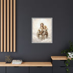 Madonna of Divine Light Matte Framed Canvas