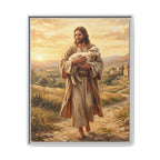 Shepherd of Peace Matte Framed Canvas