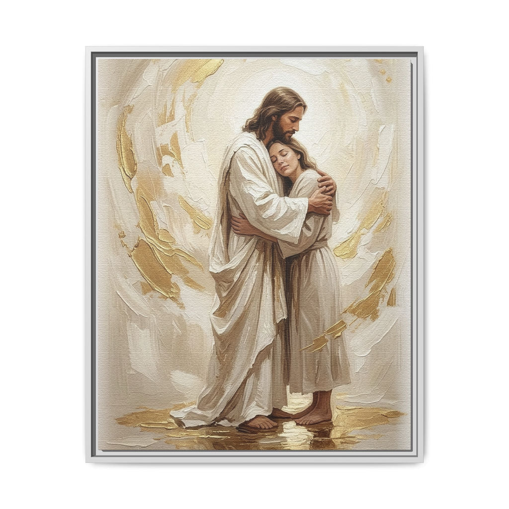 Embrace of Heaven Matte Framed Canvas