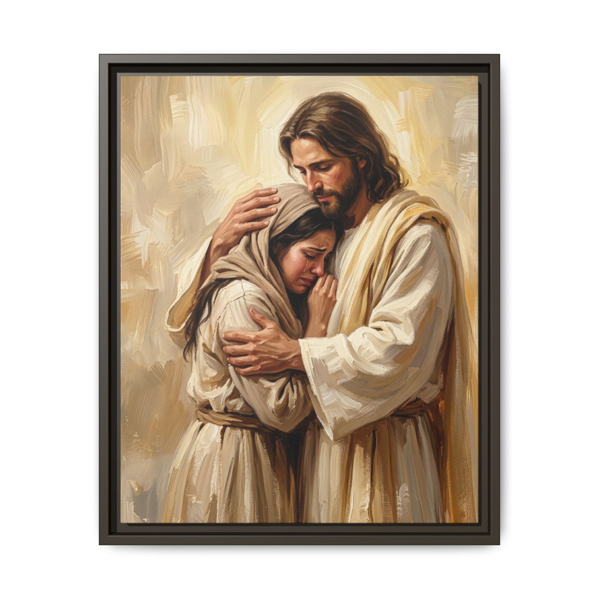 Shelter in His Love Matte Framed Canvas