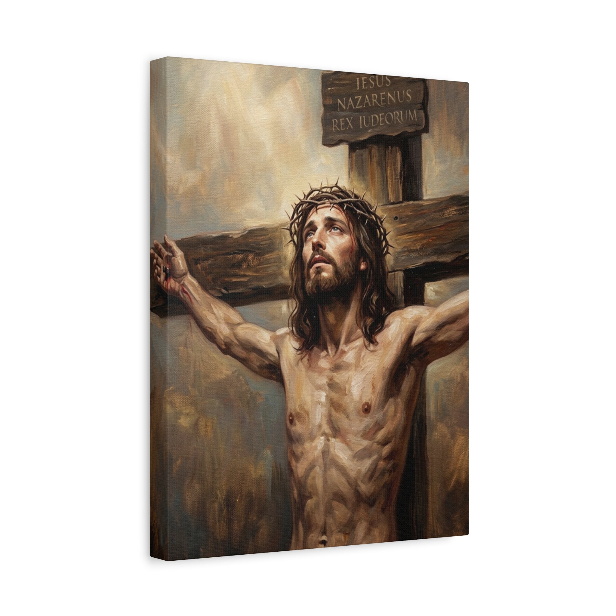 Redeemer on the Cross Matte Canvas, Stretched