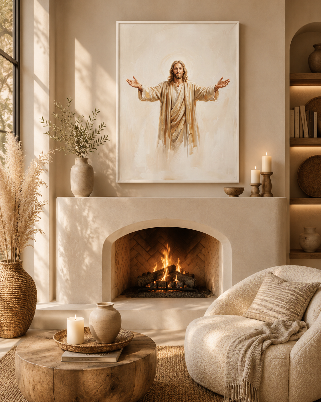 Come Unto Me Matte Framed Canvas