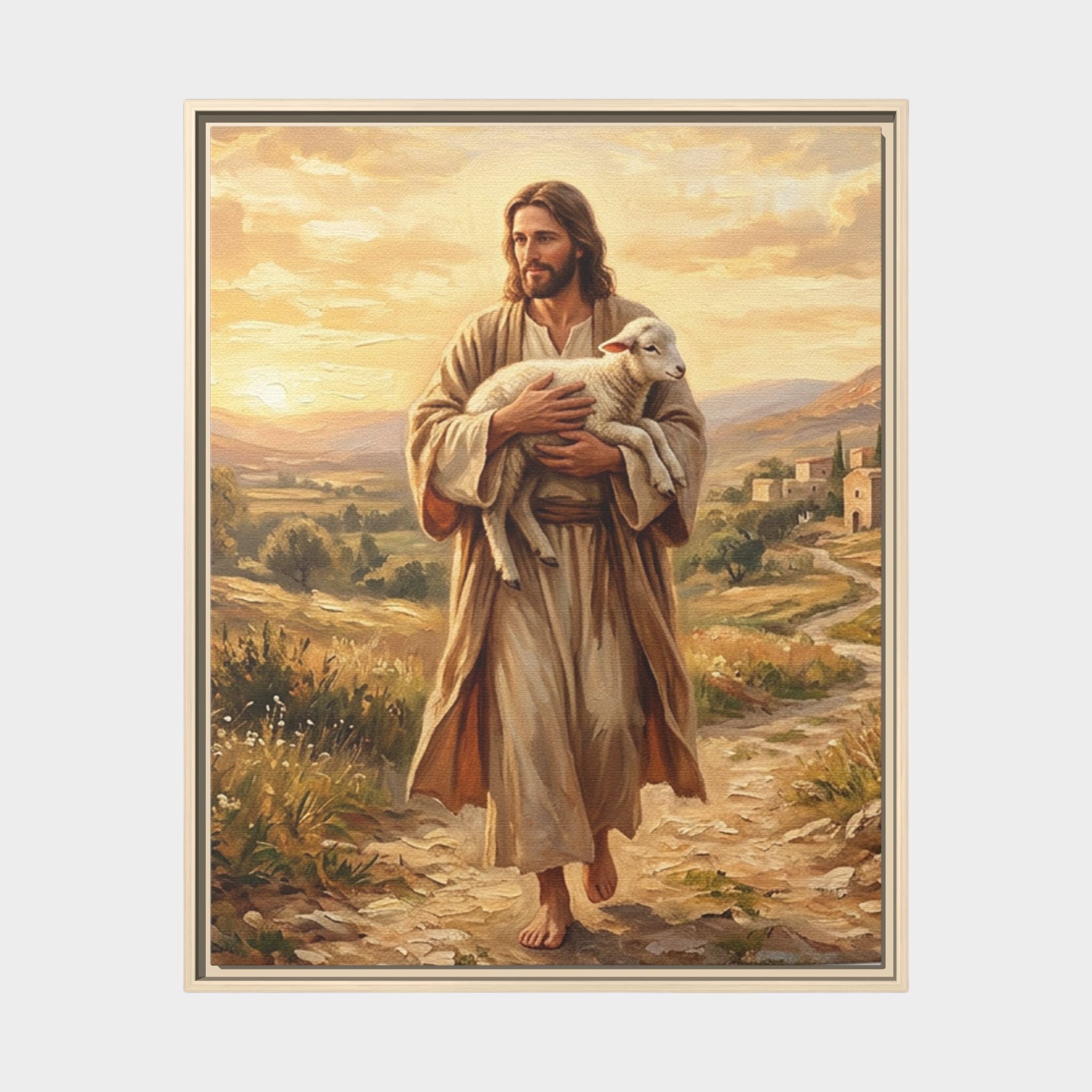 Shepherd of Peace Matte Framed Canvas Main image
