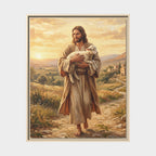 Shepherd of Peace Matte Framed Canvas