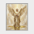 Celestial Warrior Matte Framed Canvas