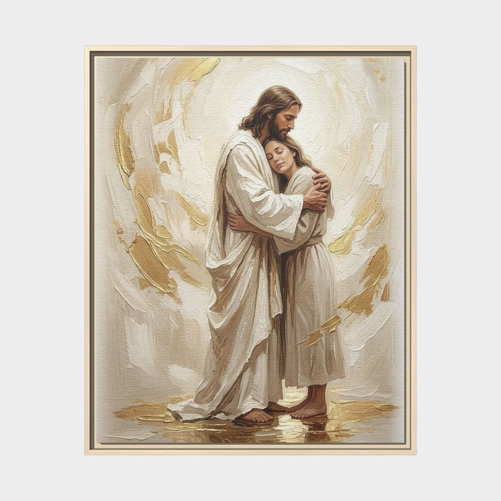Embrace of Heaven Matte Framed Canvas