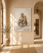 Madonna of Divine Light Matte Framed Canvas
