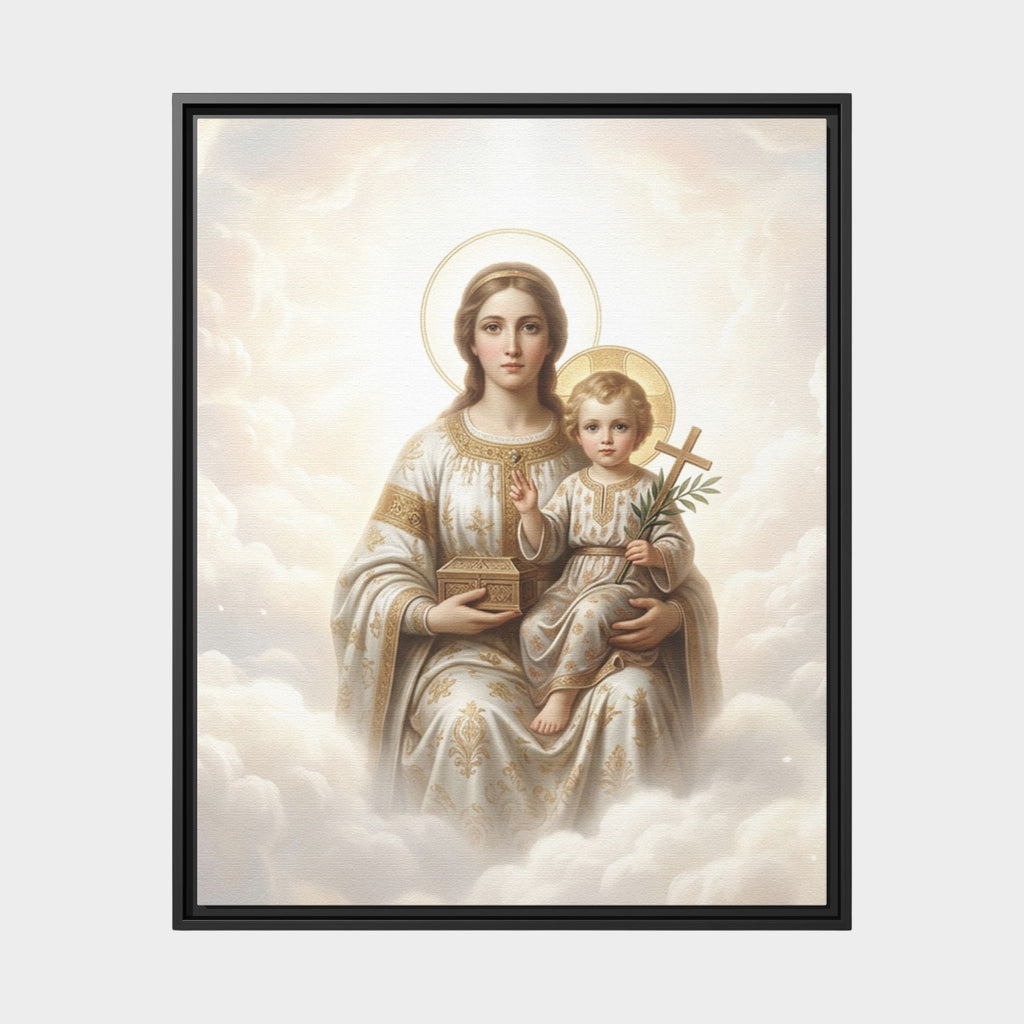 Madonna of Divine Light Matte Framed Canvas