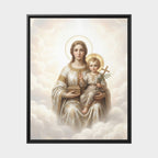 Madonna of Divine Light Matte Framed Canvas