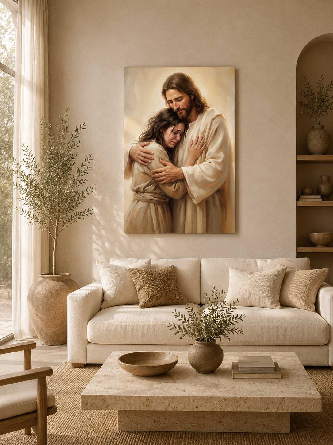 Shelter in His Love Matte Canvas, Stretched Secondary image