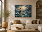 "Peace Be Still - Jesus Walking on Water" | Matthew 14:22-33 Matte Canvas, Stretched