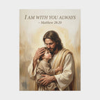I Am With You Always – Matthew 28:20 Matte Canvas, Stretched
