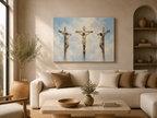 "The Crucifixion - Three Crosses at Golgotha" | Matthew 27:32-56 Digital Print