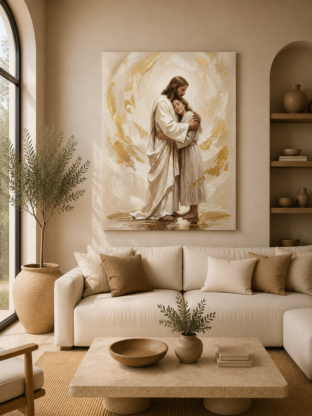 Embrace of Heaven Matte Canvas, Stretched