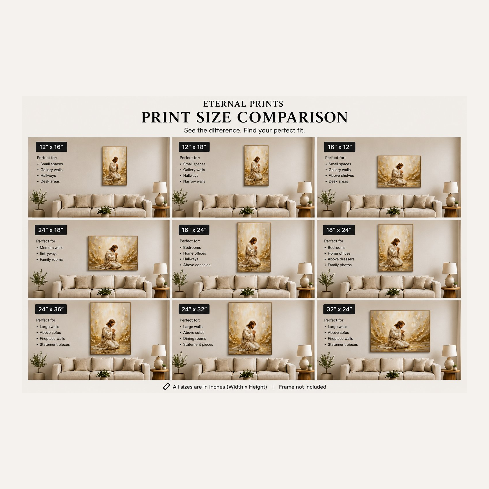 Print Size Comparison Guide